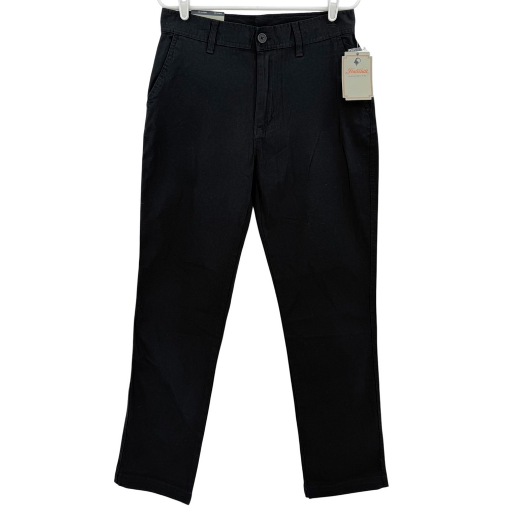 Hallstatt Men's Stretch Standard Fit Tapered Black Chino Pants Size 32x32 NWT